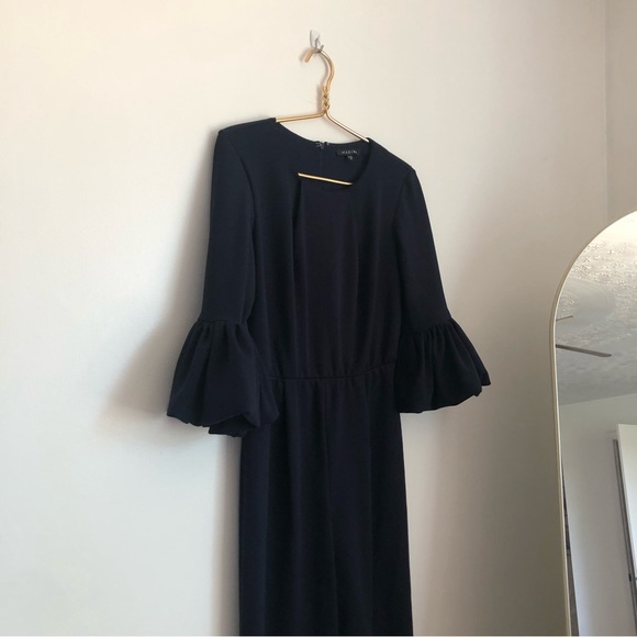 COPY - Marina Dark Blue Wide Leg Jumpsuit - Picture 5 of 11